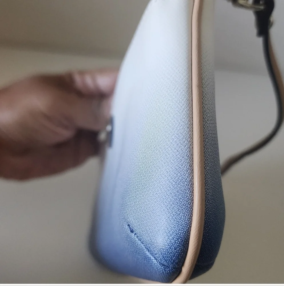 Coach Peyton Blue Ombré Clutch Purse Wristlet Wallet - Picture 6 of 12